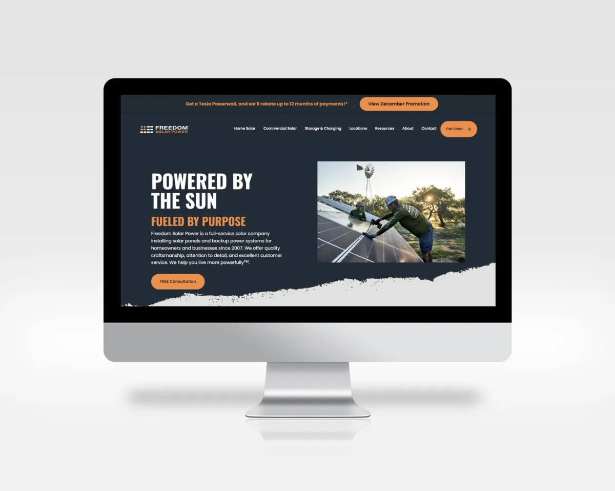 Freedom Solar Power &mdash; screen 2