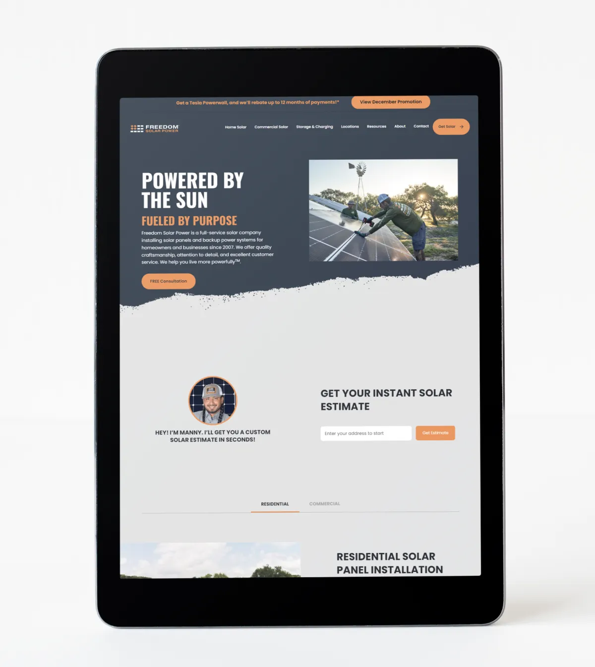 Freedom Solar Power &mdash; screen 3